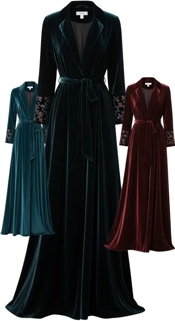The Luxurious Velvet Robe Coat The Luxurious Velvet Robe Coat