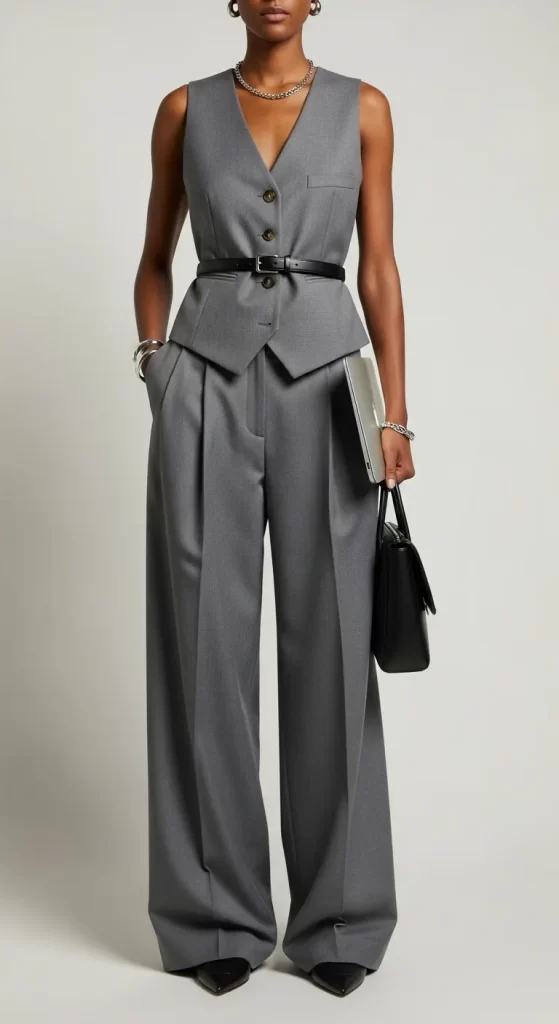 The Polished Grey Vest Suit