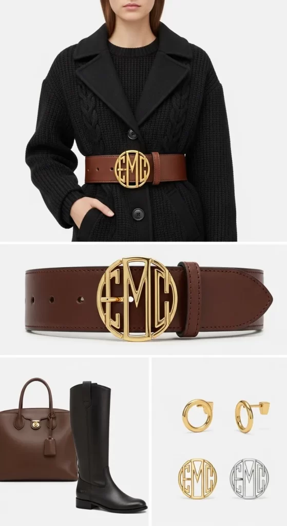  The Statement Monogram Waist Belt