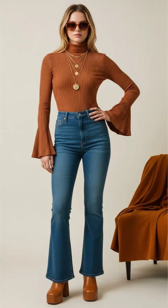 The 70s Flare-Sleeve Knit