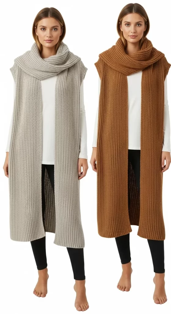 The Integrated Scarf-Collar Vest