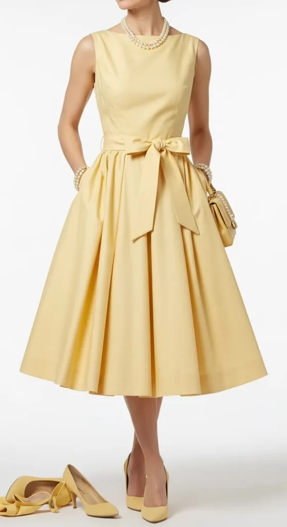 The Sunshine Yellow Fit-and-Flare