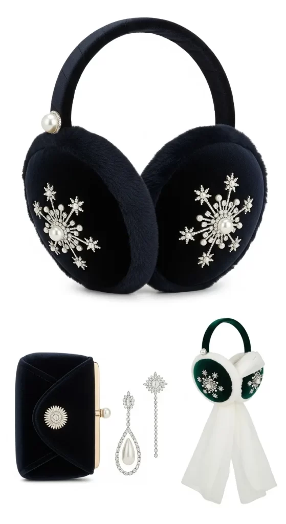 The Jeweled Snowflake Earmuffs