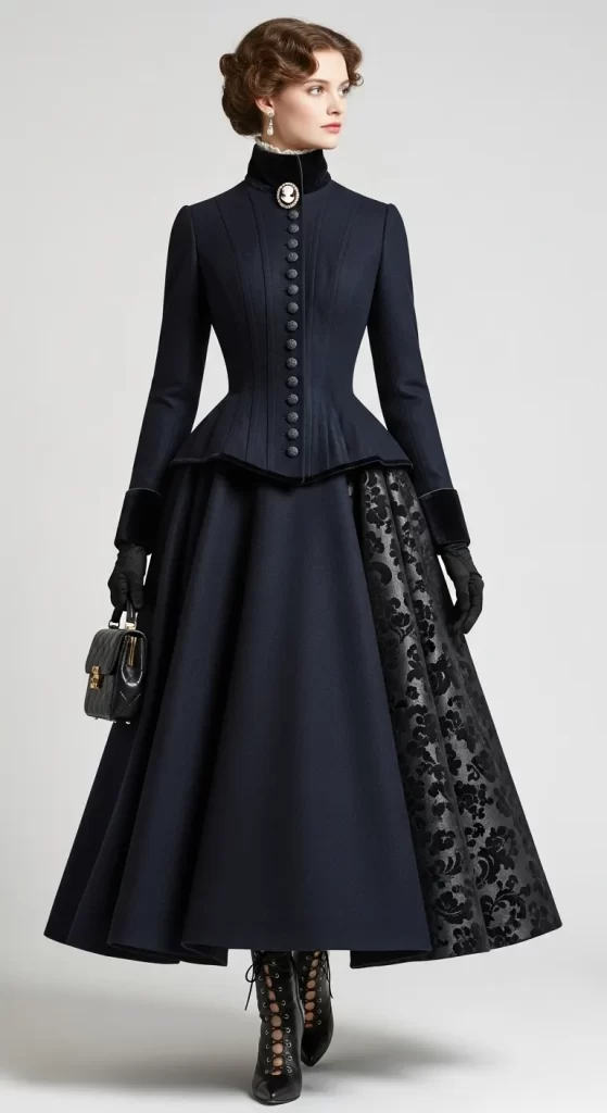 The Victorian-Inspired Peplum Coat