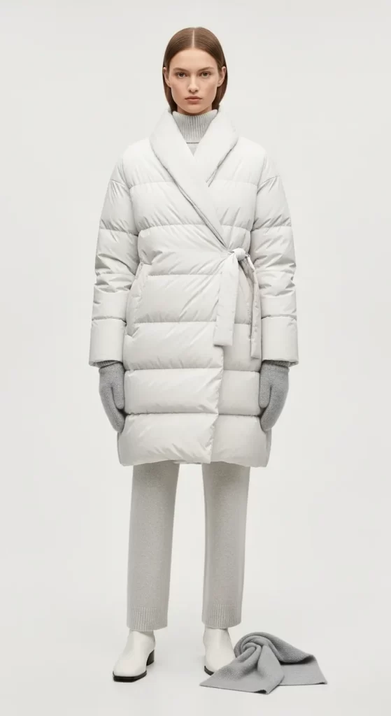 The Quilted Cloud Wrap Coat
