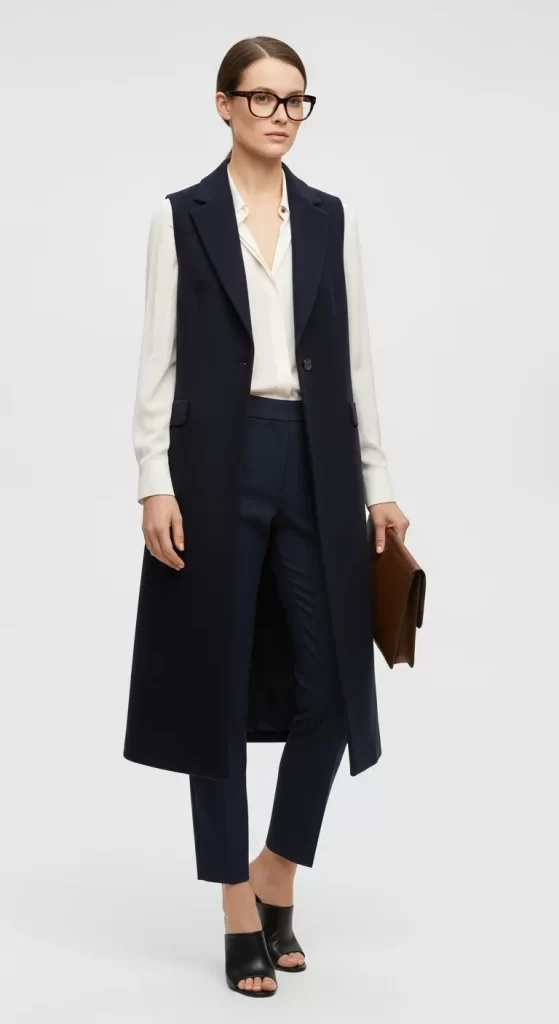 The Polished Longline Vest