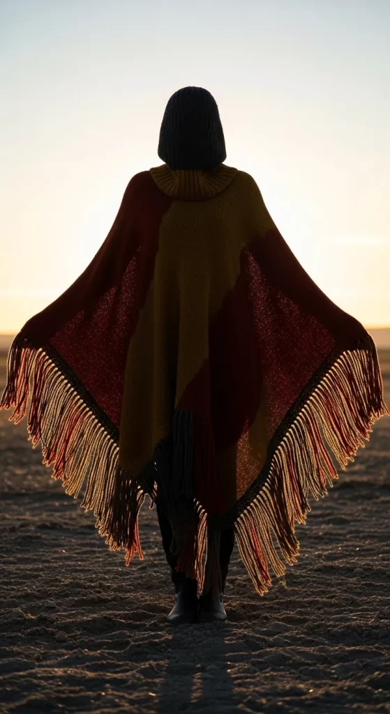 The Nomadic Fringed Poncho