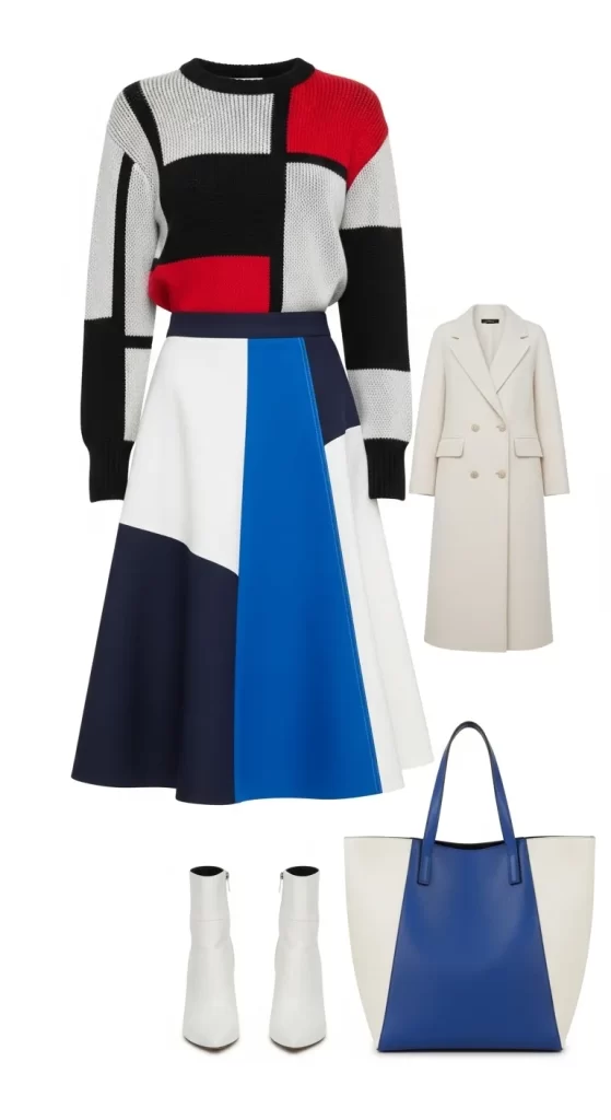 The Modern Art Color-Block Style The Modern Art Color-Block Style