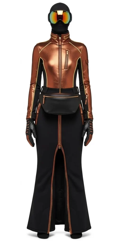 The Metallic Horizon Skirt Set