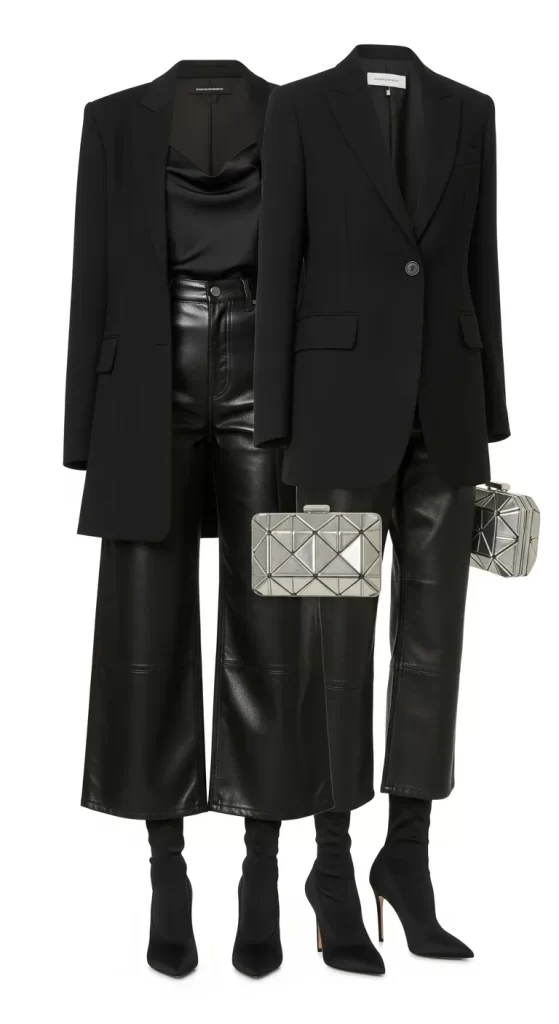 The Sleek Leather Ensemble The Sleek Leather Ensemble