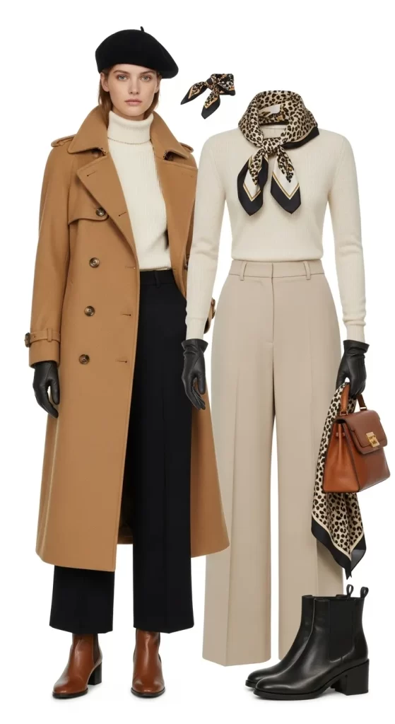 The Timeless Parisian Trench Ensemble