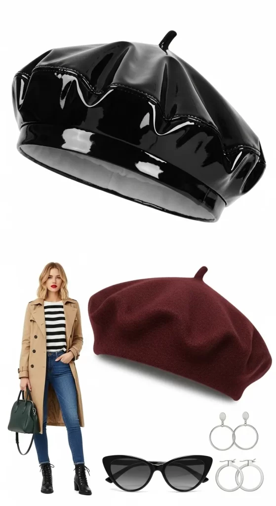 The Chic Parisian Beret Set