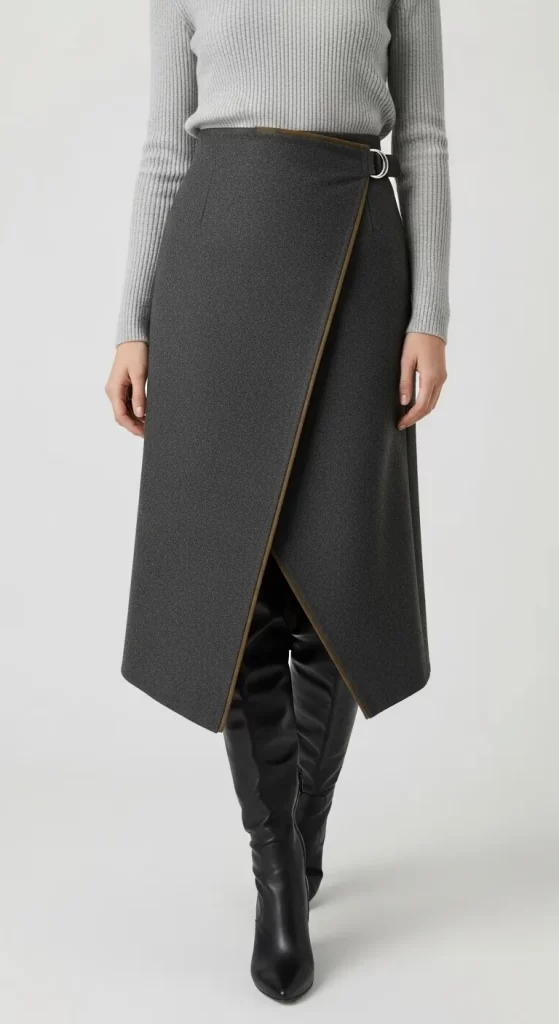 The Asymmetrical Wrap Skirt