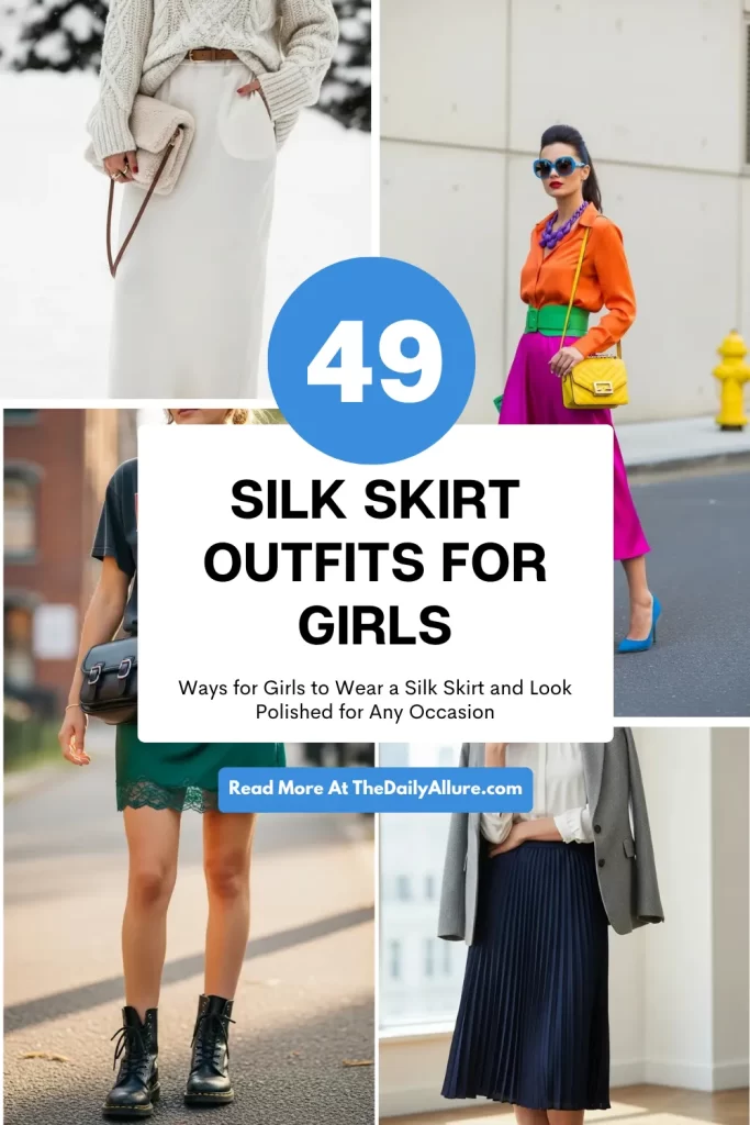 Silk Skirt Outfits Silk Skirt Outfits